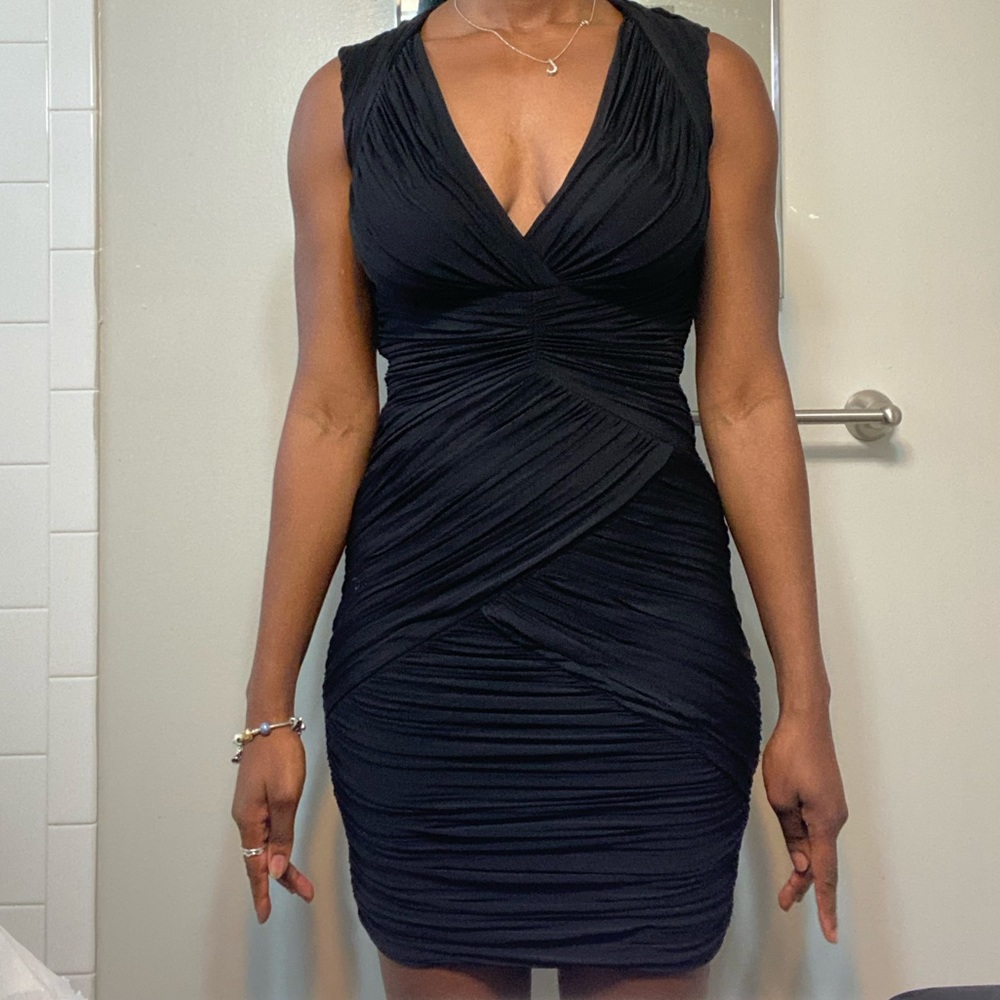 BCBGMaxazria Ruched Dress XS